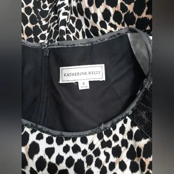 Katherine Kelly animal print mesh dress - Picture 2 of 5